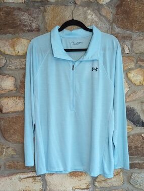 Under Armour Sky Blue Half-Zip Athletic Pullover